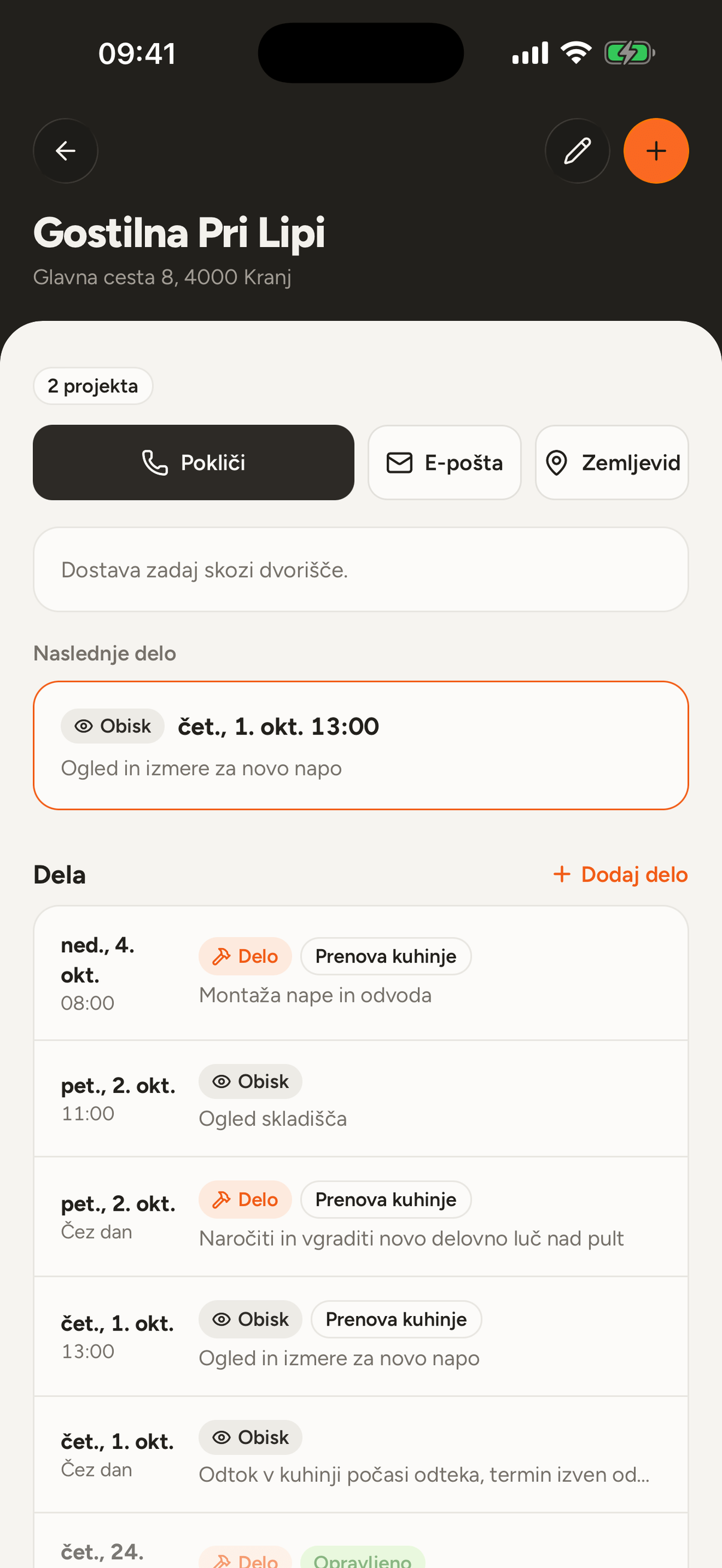 Stranka s klicem, zemljevidom in naslednjim delom